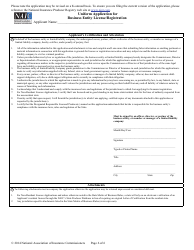 Uniform Application for Business Entity License/Registration - Nebraska, Page 8