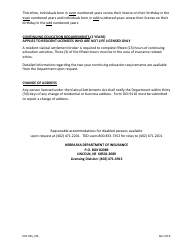 Form DOIVIABRK0715 Viatical Settlement Broker Individual License Application (Not Life Licensed) - Nebraska, Page 2