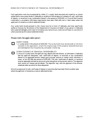 Form DOIVIABRK0715 Viatical Settlement Broker Individual License Application (Not Life Licensed) - Nebraska, Page 5