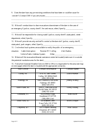 Eap Worksheet - Basic Information Required for Development of Emergency Action Plan - Nebraska, Page 2