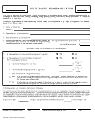 Document preview: Development Permit/Application Form - Nebraska
