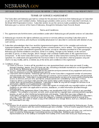 Water Well Service Agreement Form - Nebraska, Page 3
