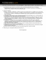 Water Well Service Agreement Form - Nebraska, Page 5