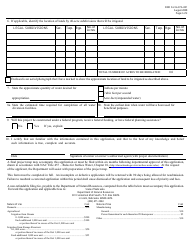 DNR Form APA-001 Application for a Permit to Appropriate Water - Nebraska, Page 2
