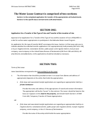 Instructions for DNR Form 300 Surface Water Lease Contract - Nebraska, Page 2
