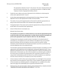 Instructions for DNR Form 300 Surface Water Lease Contract - Nebraska, Page 3