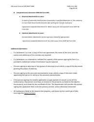 Instructions for DNR Form 300 Surface Water Lease Contract - Nebraska, Page 6