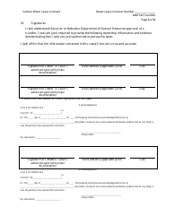 NeDNR SW Form 300 Surface Water Lease Contract - Nebraska, Page 5