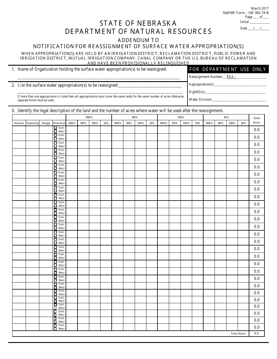 DNR Form SW96219B Fill Out, Sign Online and Download Fillable PDF