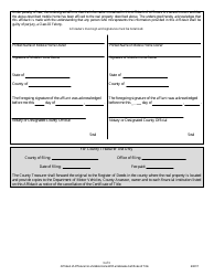 Affidavit of Affixture for a Mobile Home With a Nebraska Certificate of Title - Nebraska, Page 3