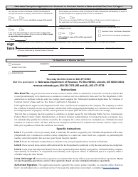 Form 5 Nebraska Exemption Application for Common or Contract Carrier&#039;s Sales and Use Tax - Nebraska, Page 2