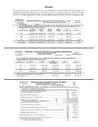 Form 10 Nebraska Combined Collection Fee Calculation Worksheet - Nebraska, Page 2