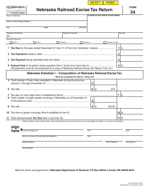 Form 34  Printable Pdf