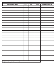 Form 35C Nebraska Class II Bingo Quarterly/Annual Report - Nebraska, Page 6
