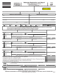 Form 50F Nebraska Registration and Report of Pickle Card Dispensing Devices - Nebraska