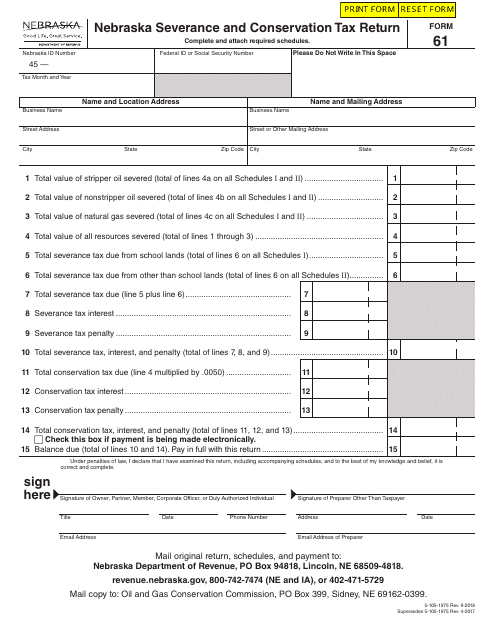 Form 61  Printable Pdf
