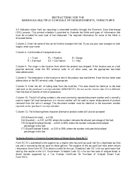 Form 73 MFD Nebraska Multiple Schedule of Disbursements - Nebraska, Page 2