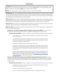 Form 84 Nebraska Non-ag Use Motor Fuels Tax Refund Claim - Nebraska, Page 2