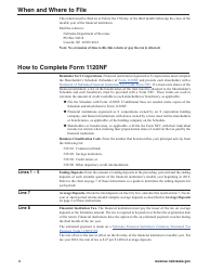 Form 1120NF Financial Institution Tax Return - Nebraska, Page 4