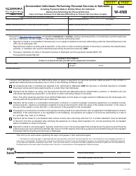 Document preview: Form W-4NB Nonresident Individuals Performing Personal Services in Nebraska - Nebraska