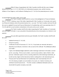 Form CC16:2.214 Acceptance of Appointment of Conservator by the Public Guardian - Nebraska, Page 2