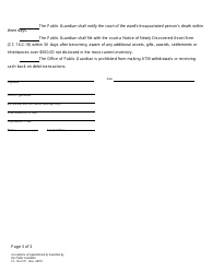 Form CC16:2.211 Acceptance of Appointment of Guardian by the Public Guardian - Nebraska, Page 3