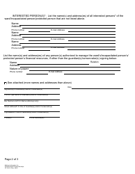 Form CC16:2.5 Address Information for Guardianships/ Conservatorships - Nebraska, Page 2