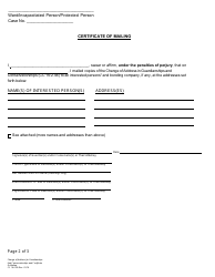 Form CC16:2.46 Change of Address in Guardianships and/or Conservatorships and Certificate of Mailing - Nebraska, Page 2