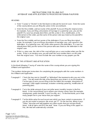Document preview: Instructions for Form DC6:7(1) Affidavit and Application to Proceed in Forma Pauperis (Request to Proceed Without Payment of Fees) - Nebraska
