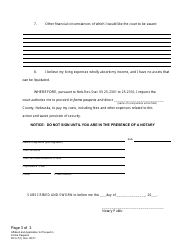 Form DC6:7(1) Affidavit and Application to Proceed in Forma Pauperis (Request to Proceed Without Payment of Fees) - Nebraska, Page 3