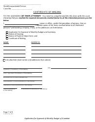 Form CC16:2.41 Application for Approval of Monthly Budget of Guardian - Nebraska, Page 7