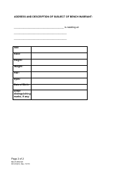 Form DC6:5(33) Bench Warrant (Visitation) - Nebraska, Page 2