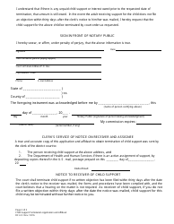 Form DC6:2 Application and Affidavit for Termination of Child Support - Nebraska, Page 2