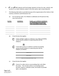 Form DC6:15(3) Complaint for Modification of Custody or Parenting Plan - Nebraska, Page 2