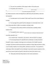 Form DC6:6(6) Decree - No Children - Service by Publication - Nebraska, Page 2