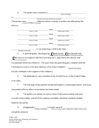 Form DC6:5(3) Decree of Dissolution of Marriage With Children - Nebraska, Page 2