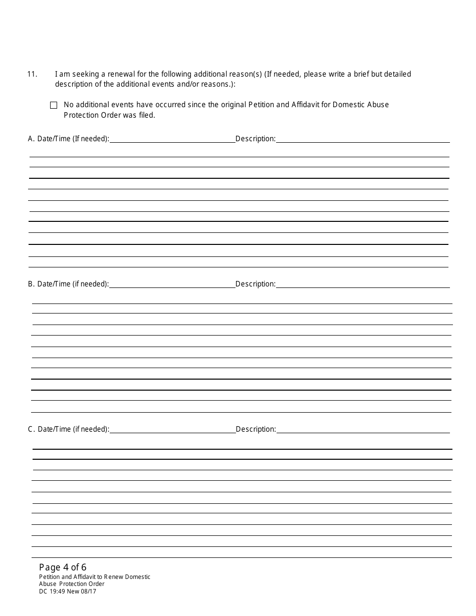 Form DC19:49 - Fill Out, Sign Online and Download Fillable PDF ...