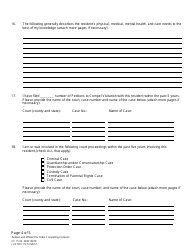 Form CC15:20 Petition and Affidavit for Order Compelling Visitation of Adult Resident Receiving Care - Nebraska, Page 4