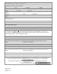 Form DC19:70 Domestic Abuse Protection Order Packet - Nebraska, Page 3