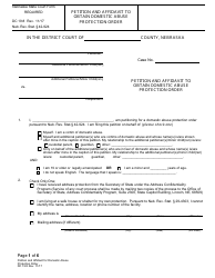 Form DC19:70 Domestic Abuse Protection Order Packet - Nebraska, Page 8