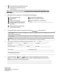 Form DC19:8 Petition and Affidavit to Obtain Domestic Abuse Protection Order - Nebraska, Page 2