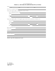 Document preview: Form NSBC2:03A (3A) Record of Administrative Actions - Nebraska