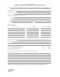 Document preview: Form NSBC2:04 (4) Record of Bankruptcy or Insolvency - Nebraska