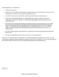 Form CC16:2.54 Final Accounting Packet - Nebraska, Page 11