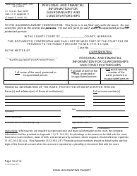 Form CC16:2.54 Final Accounting Packet - Nebraska, Page 12