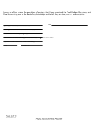 Form CC16:2.54 Final Accounting Packet - Nebraska, Page 6