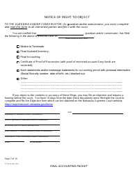 Form CC16:2.54 Final Accounting Packet - Nebraska, Page 9