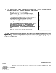 Form CC3:8G Garnishment Type a - Interrogatories for Garnishments - Nebraska, Page 2