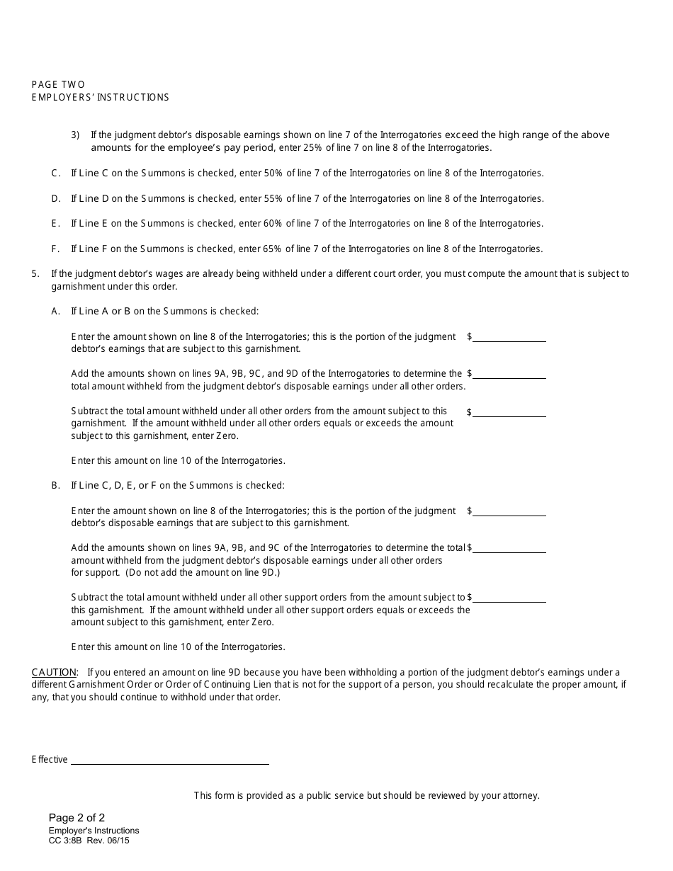 Form 3:8A Employers Instructions - Nebraska, Page 2