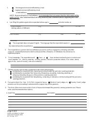 Form DC19:2 Petition and Affidavit to Obtain Harassment Protection Order - Nebraska, Page 2